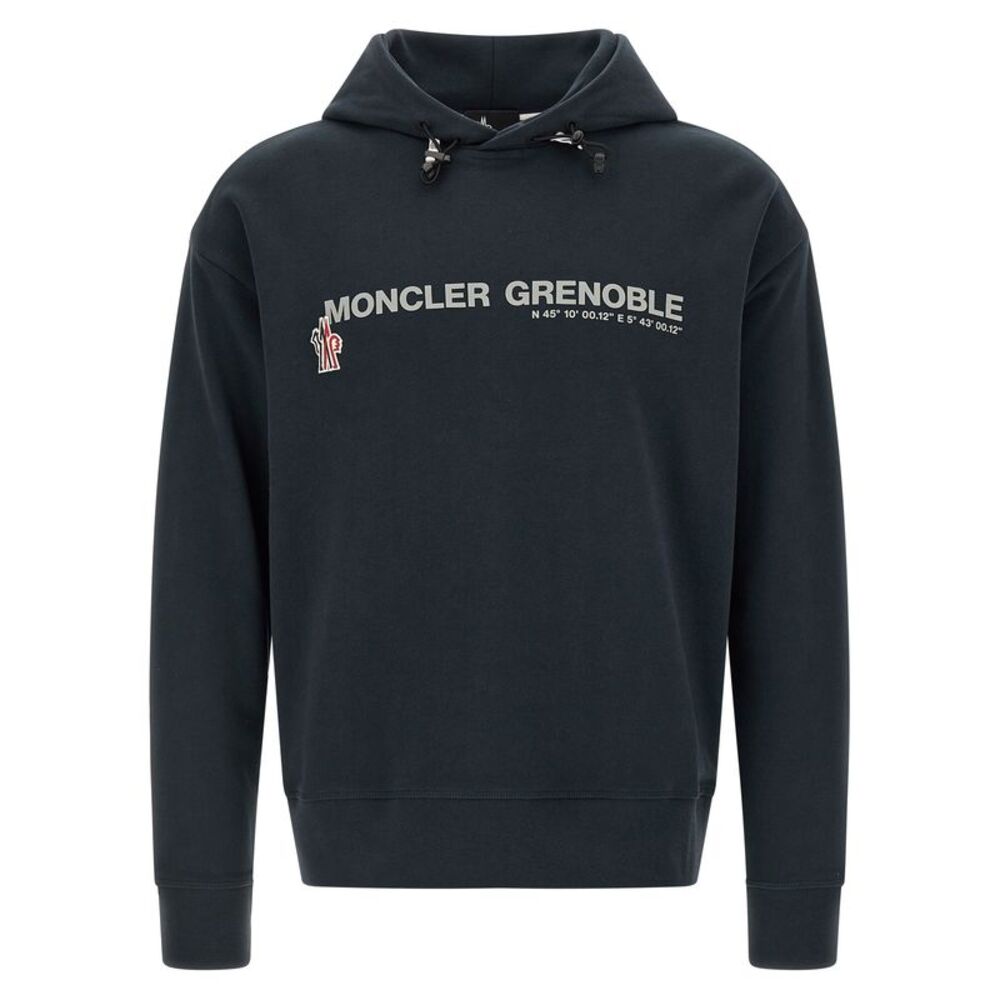 Moncler Grenoble Blue Cotton Men's Sweatshirt